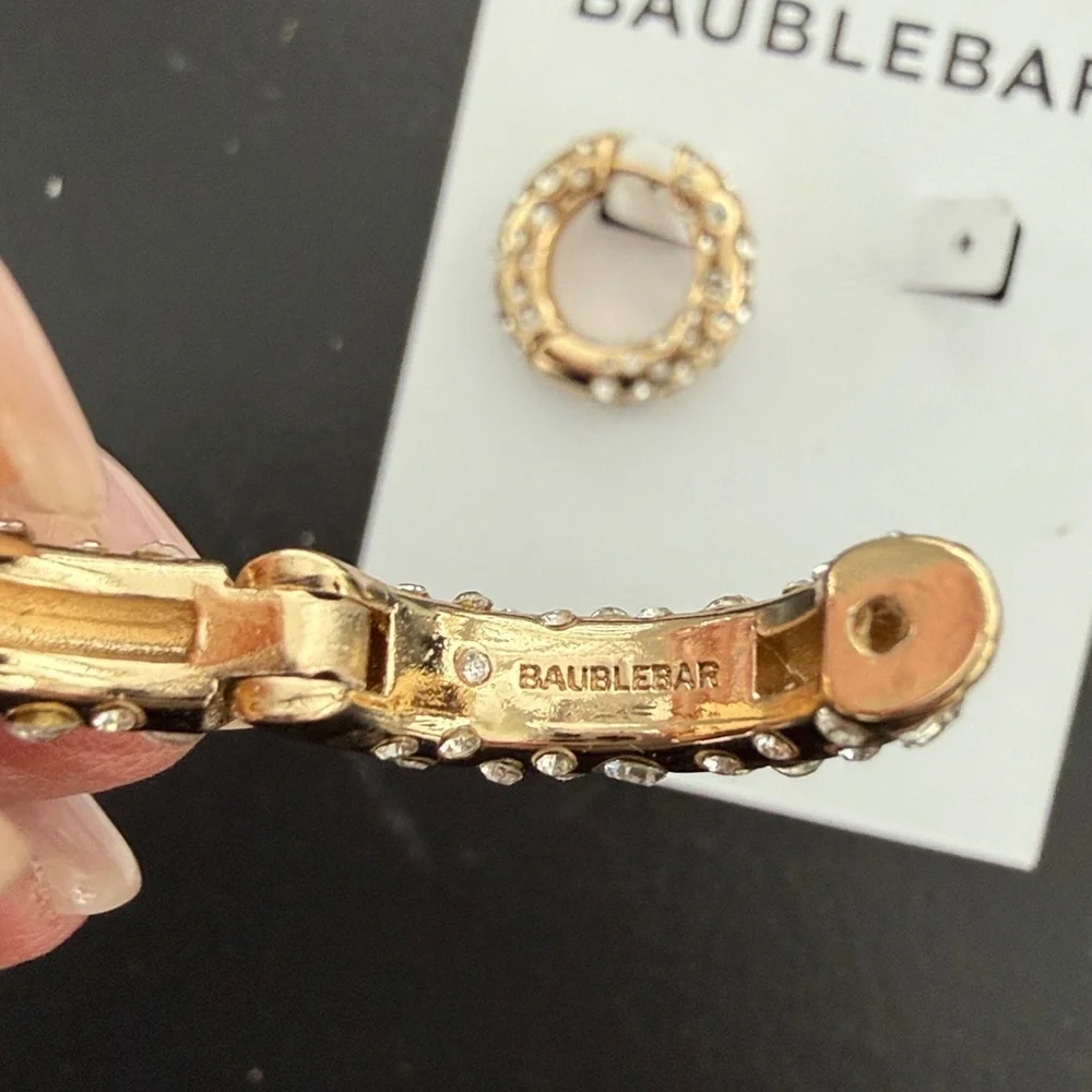 Baublebar NEW Marley Crystal Huggie Hoop Earrings